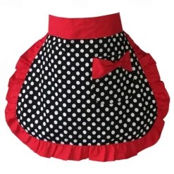 Waist Apron Black Chef Apron For Women and Men, Cotton Canvas Kitchen Cooking Apron, Personalised Gardening Apron with Pocket, Cross Back Heavy Duty Adjustable