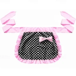 Waist Apron Black Chef Apron For Women and Men, Cotton Canvas Kitchen Cooking Apron, Personalised Gardening Apron with Pocket, Cross Back Heavy Duty Adjustable