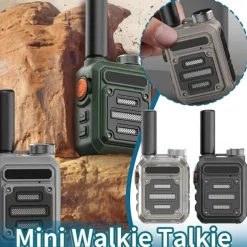 Walkie-Talkies Waterproof & Shock Resistant , Rechargeable Long Range, Mini Instant 2 Way Radios