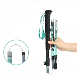 Walking Stick Trekking Poles Collapsible Hiking Poles - Carbon Fiber, Trekking Sticks, Antishock and Quick Lock System, Telescopic, Collapsible, Ultralight