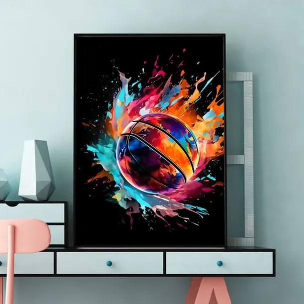 Wall Art Canvas Colorful Neon Gamer Controller Prints and Posters Pictures Decorative Fabric Painting For Living Room Pictures No Frame