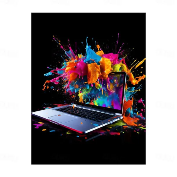 Wall Art Canvas Colorful Neon Gamer Controller Prints and Posters Pictures Decorative Fabric Painting For Living Room Pictures No Frame