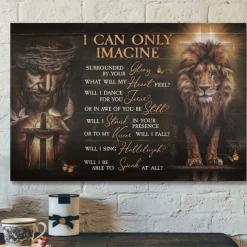 Wall Art Canvas Lion of Judah Jesus Christ Prints and Posters Pictures Decorative Fabric Painting For Living Room Pictures No Frame
