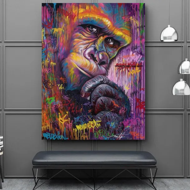 Wall Art Canvas Prints Animal City View Home Decoration Decor Rolled Canvas No Frame Unframed Unstretched