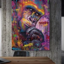 Wall Art Canvas Prints Animal City View Home Decoration Decor Rolled Canvas No Frame Unframed Unstretched