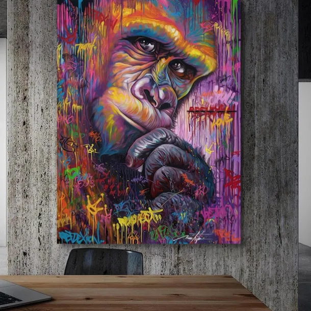 Wall Art Canvas Prints Animal City View Home Decoration Decor Rolled Canvas No Frame Unframed Unstretched