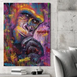 Wall Art Canvas Prints Animal City View Home Decoration Decor Rolled Canvas No Frame Unframed Unstretched