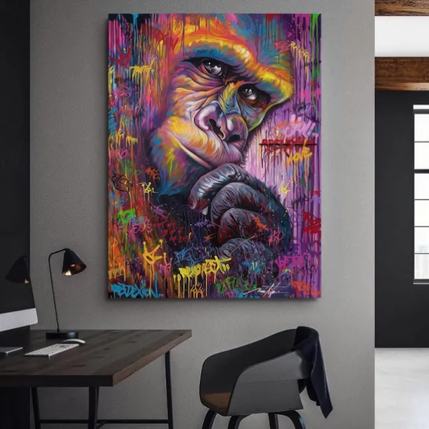 Wall Art Canvas Prints Animal City View Home Decoration Decor Rolled Canvas No Frame Unframed Unstretched