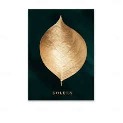 Wall Art Canvas Prints Painting Artwork Picture Floral Botanical Gold Home Decoration Dcor Rolled Canvas No Frame Unframed Unstretched