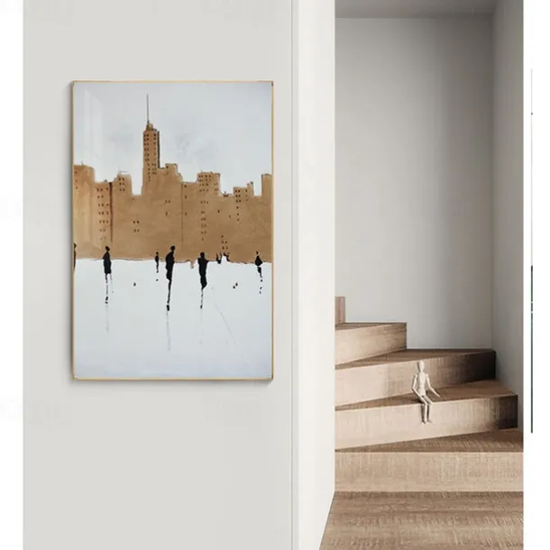 Wall Art Canvas Prints Painting Artwork Picture People Architecture Home Decoration Dcor Rolled Canvas No Frame Unframed Unstretched