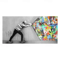 Wall Art Canvas Prints Painting Artwork Picture People Abstract Graffiti Home Decoration Decor Rolled Canvas No Frame Unframed Unstretched