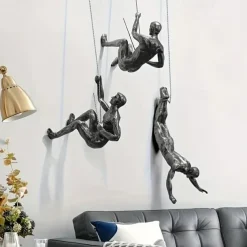 Wall Art Resin Hanging Sculptures - Suitable for Living Room, Bedroom, Or Corridor - No Feathers, No Electricity Required - Ideal Gift for Modern Art Lovers