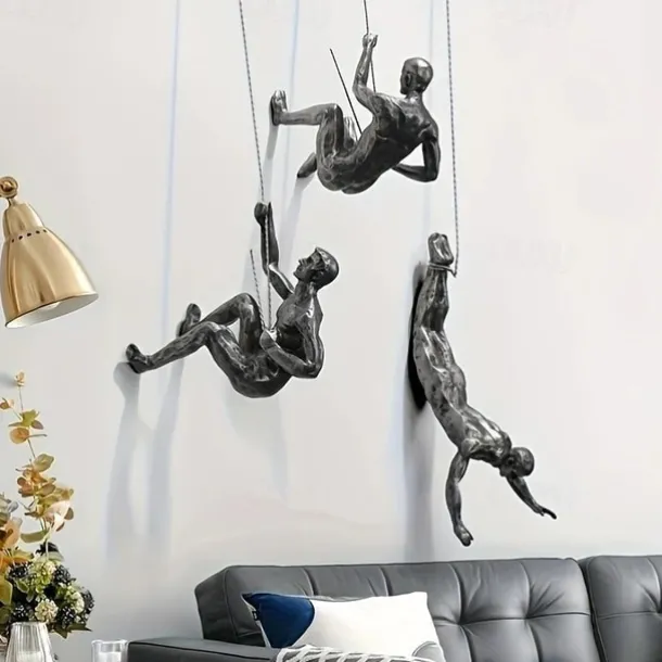 Wall Art Resin Hanging Sculptures - Suitable for Living Room, Bedroom, Or Corridor - No Feathers, No Electricity Required - Ideal Gift for Modern Art Lovers