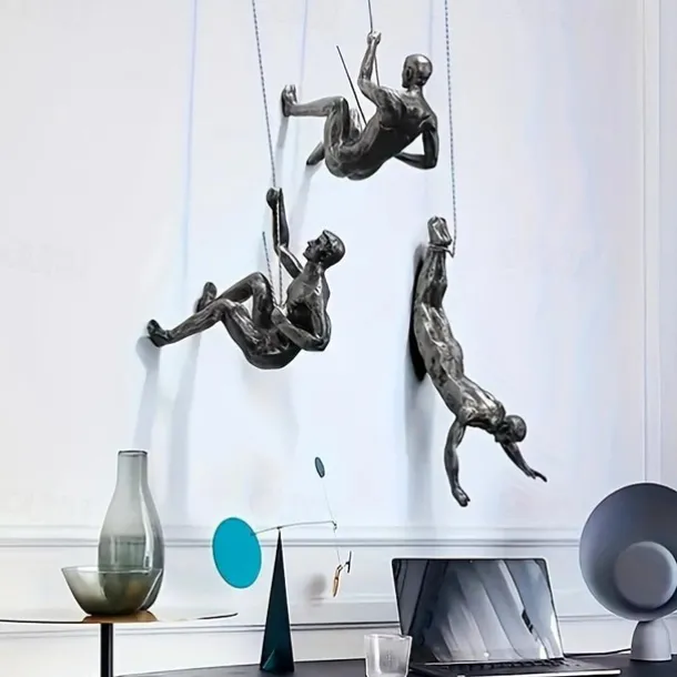 Wall Art Resin Hanging Sculptures - Suitable for Living Room, Bedroom, Or Corridor - No Feathers, No Electricity Required - Ideal Gift for Modern Art Lovers