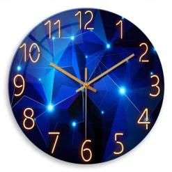 Wall Clock Battery Operated Modern Wall Clock Non Ticking for Bedroom Living Room Office