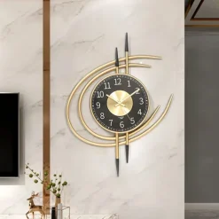 Wall Clock Creative Modern Nordic Luxury Iron Quartz Watch Living Room Bedroom Kitchen Office Hotel Home Decoration