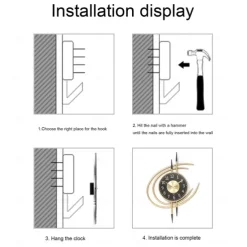 Wall Clock Creative Modern Nordic Luxury Iron Quartz Watch Living Room Bedroom Kitchen Office Hotel Home Decoration