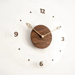 Wall Clock Non Ticking Bedroom Clock 30 35 40 cm Digital Wall Mounted Kitchen Clocks Wall Hanging Clock Wall Silent Clock Minimalistic Decor Stylish Clock Battery Wood Acrylic