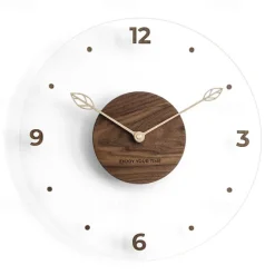 Wall Clock Non Ticking Bedroom Clock 30 35 40 cm Digital Wall Mounted Kitchen Clocks Wall Hanging Clock Wall Silent Clock Minimalistic Decor Stylish Clock Battery Wood Acrylic