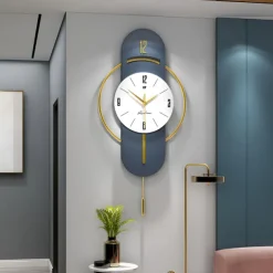 Wall Clock Quartz Silent Suspension Full Size Pendulum Electronic Wall Clock Bedroom Home Silent Wall Clock Wall Clock