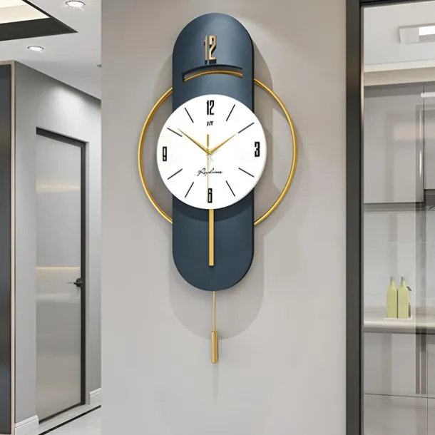 Wall Clock Quartz Silent Suspension Full Size Pendulum Electronic Wall Clock Bedroom Home Silent Wall Clock Wall Clock