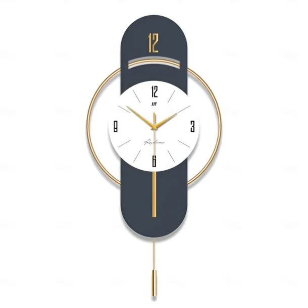 Wall Clock Quartz Silent Suspension Full Size Pendulum Electronic Wall Clock Bedroom Home Silent Wall Clock Wall Clock