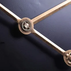 Wall Clocks Creativity Metal Clock Rome Decor Clocks Wrought Iron Round Art Wall Clock Large Wall Clock for Restaurants and Cafes Metal Wall Clock 60cm