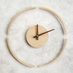 Wall Clocks Wall Large Wall Clocks Suspension Wall Clock Simple Wooden Hanging Clock Creative Silent Clock Decor Wall Decorative Home Decor 14 Inch