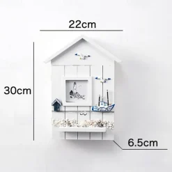 Wall Decoration Wall Hanging Mediterranean House Key Box Storage Creative Home Wooden Crafts Entrance Hall