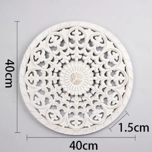 Wall Decoration Wall Hanging European Retro 3D Three-Dimensional Hanging Board Density Board Crafts Texture Relief Decorative Embossing
