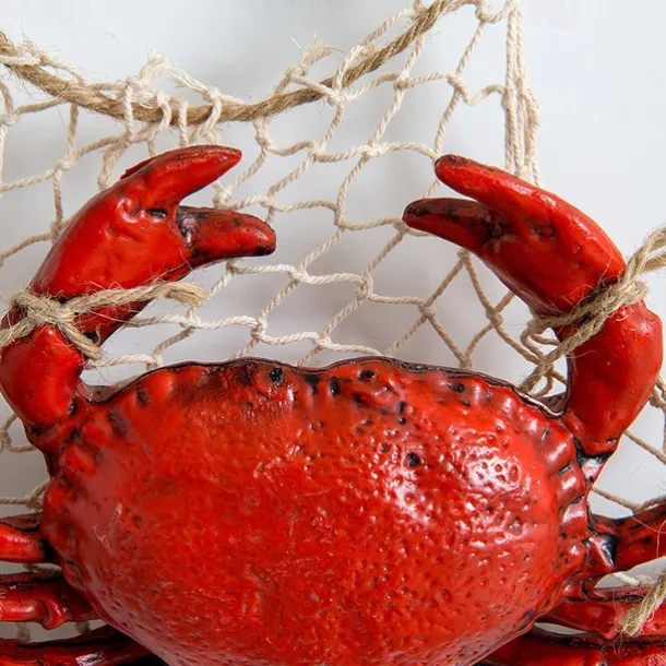 Wall decoration wall hanging Mediterranean style resin seafood model simulation lobster crab store decoration restaurant pendant ornaments