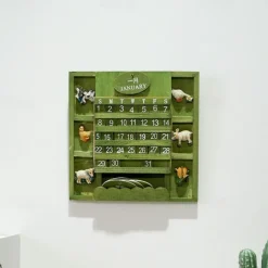 Wall Decoration Wall Hanging Groceries Creative Bilingual Perpetual Calendar Can Be Hung Wooden Manual Calendar Crafts