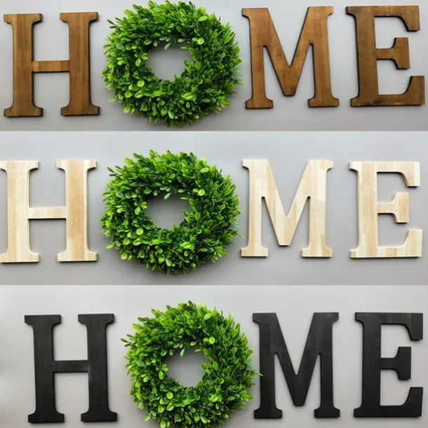 Wall Decoration Wooden Home Home Letter Wall Decoration Retro Decoration Wall Pendant Cafe Restaurant Living Room