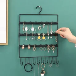 Wall Earring Jewelry Organizer Earring Organizer Hanging Holder Necklace Display Stand Rack Holder Rack Jewelry Hanger