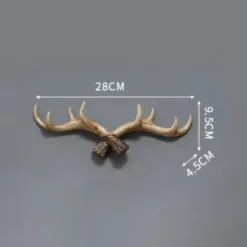 Wall Hanging American Wood Retro Antlers Decorative Hook Wall Coat Hook Clothing Store Entrance