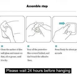 Wall Hooks 4 Pieces Self-adhesive Durable 304 Stainless Steel Wall Hangers Waterproof Rustproof for Kitchen Bathrooms 3M