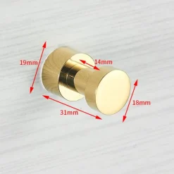 Wall Hooks for Coats,Brass Wall Mounted Bathroom Towel Hooks Robe Hooks 3PCS/5PCS(Golden)