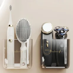 Wall Mount Remote Control Holder Transparent Remote Control Holder Convenient Media Organizer Wall Mount Organizer Rack Shelf