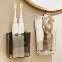 Wall Mount Remote Control Holder Transparent Remote Control Holder Convenient Media Organizer Wall Mount Organizer Rack Shelf