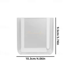 Wall Mount Remote Control Holder Transparent Remote Control Holder Convenient Media Organizer Wall Mount Organizer Rack Shelf