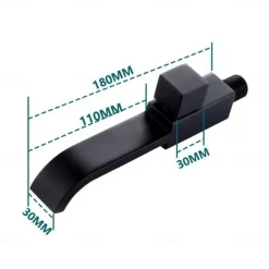 Wall Mounted Bathroom Facuet Cold Water Only, Monobloc Basin Taps Single Hole Brass Washroom Tap