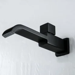 Wall Mounted Bathroom Facuet Cold Water Only, Monobloc Basin Taps Single Hole Brass Washroom Tap