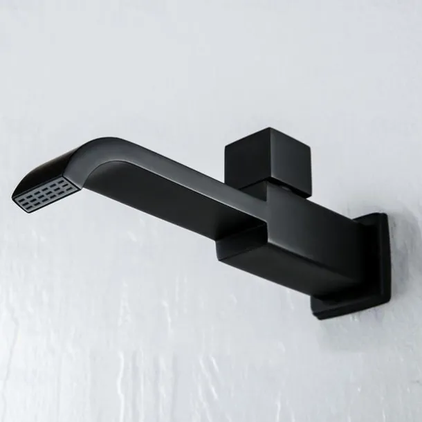 Wall Mounted Bathroom Facuet Cold Water Only, Monobloc Basin Taps Single Hole Brass Washroom Tap