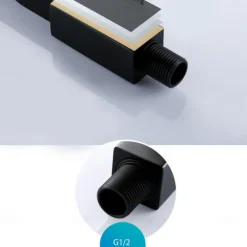 Wall Mounted Bathroom Facuet Cold Water Only, Monobloc Basin Taps Single Hole Brass Washroom Tap