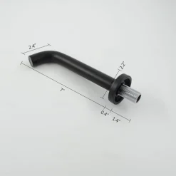 Wall Mounted Bathroom Sink Faucet,Bronze Retro Black Oil-rubbed Bronze One Hole Bath Taps