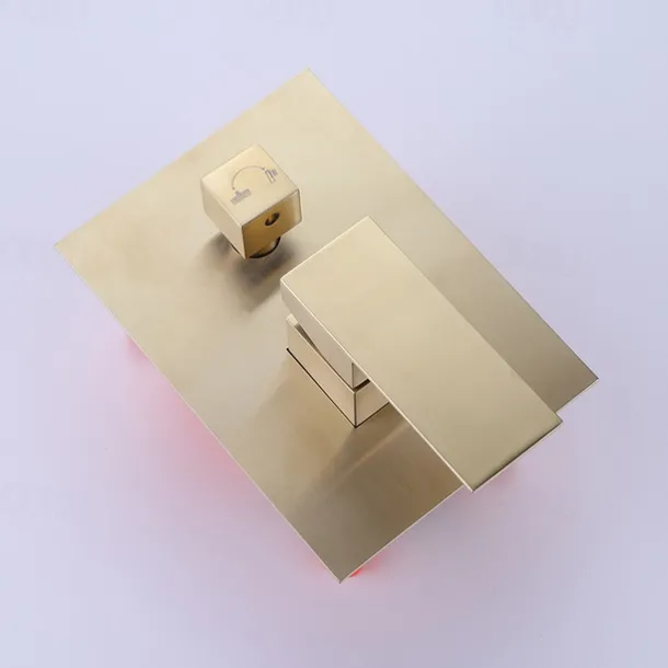 Wall Mounted Bathtub Faucet with Hand Shower, Modern Wall Installation with Ceramic Valve, Bathtub Filling Shower Mixer Faucets, Single Handle Cascading Faucet