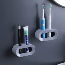 Wall Mounted Electric Toothbrush Holder, Toothbrush Rack, Toothbrush Organizer