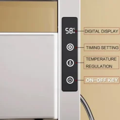 Wall Mounted Electric Towel Warmer with Timer & Temperature Multi-Level Adjustments Hardwired & Plug-in Fast Heating Adorable Contemporary Modern Aluminum 1PC