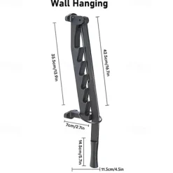 Wall Mounted Kindling Splitter Log Splitter Portable Metal Manual Fire Wood Kindling Splitter, Hand Sturdy Firewood Cutter, Heavy Duty Firewood Crackers Wedge for Indoor or Outdoor