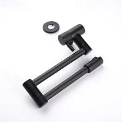 Wall Mounted Kitchen Faucet,Brass Single Handle One Hole Widespread Foldable and Rotatable Painted Finishes Pot Filler Contemporary Kitchen Taps with Hot and Cold Water